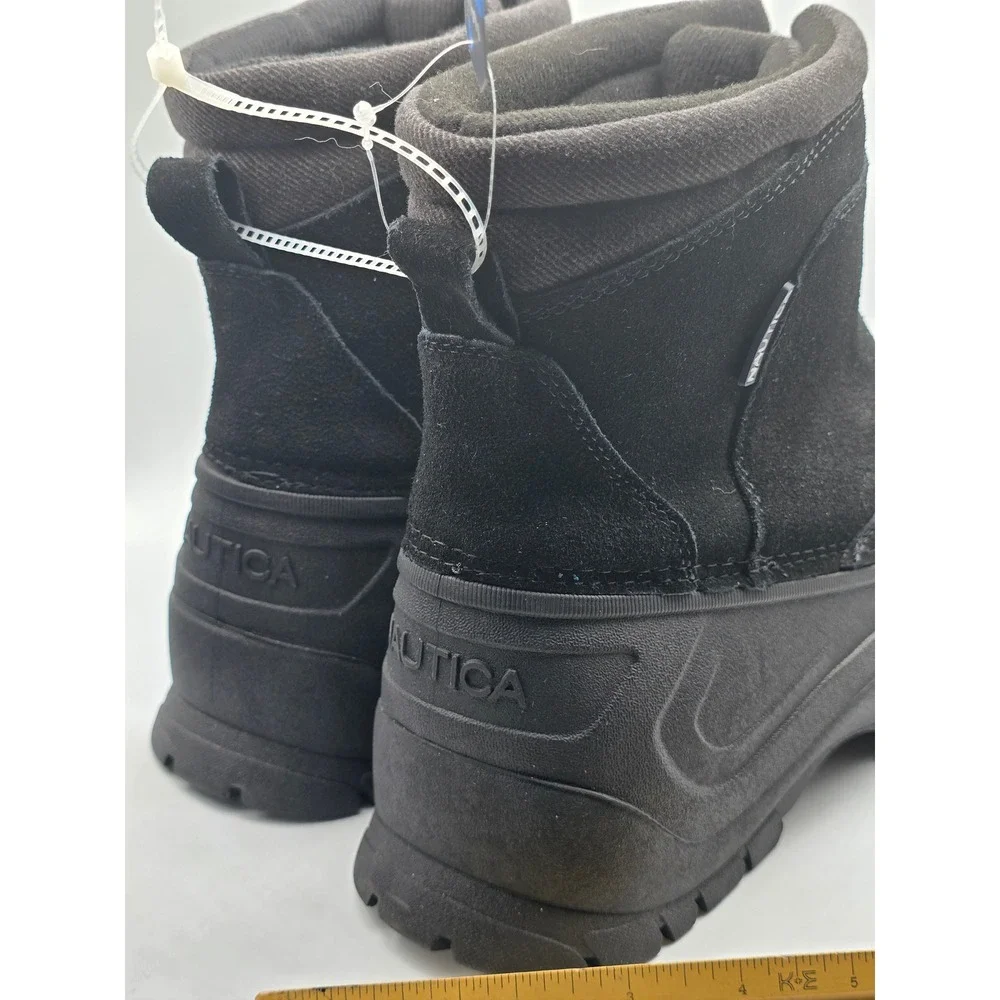 Nautica Black Winter Boots 3M Thinsulate Water Resistant Size 12 NWT Outdoor